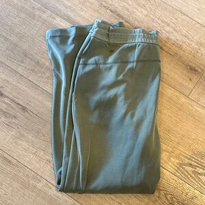 lululemon athletica green softstreme wide leg pants
